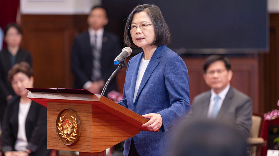 總統蔡英文520卸任。翻攝自蔡英文臉書