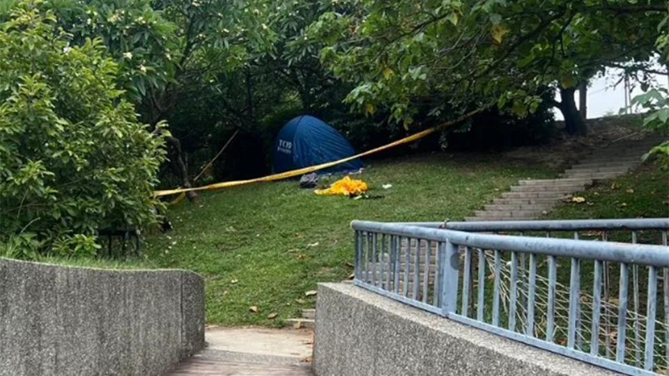 29歲男子在樹上輕生，發現時已明顯死亡。讀者提供
