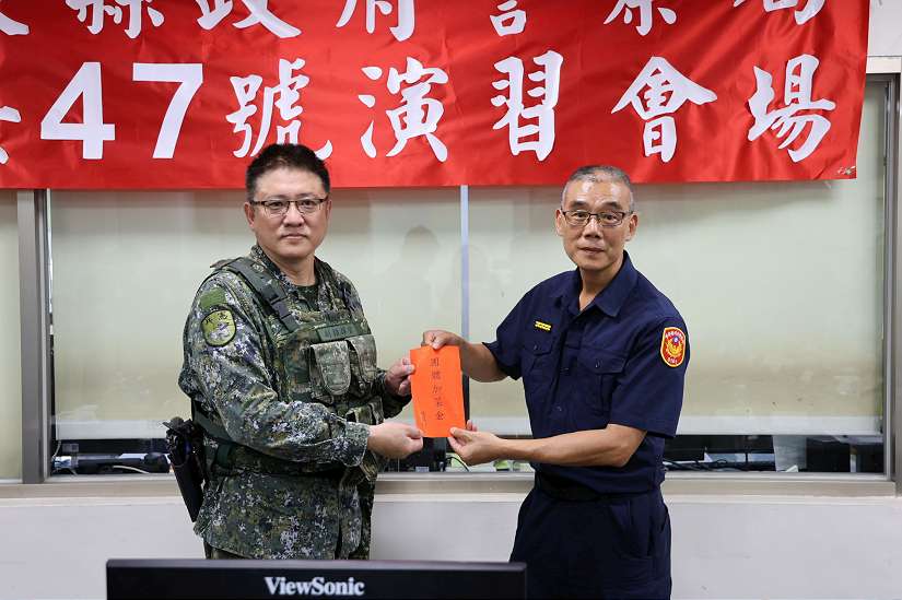 萬安防空演習南投準備充分演練逼真 王副縣長肯定感謝