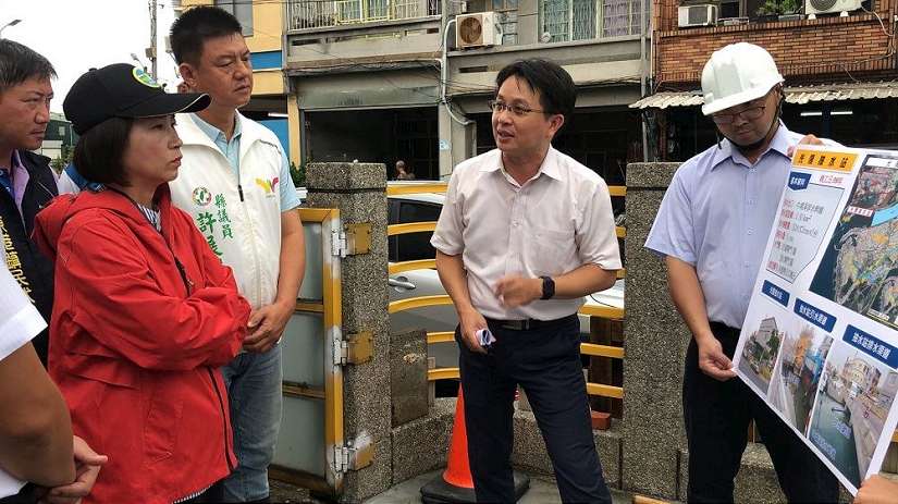 適逢年度天文大潮遇凱米颱風來襲 周春米視察沿海地區抽水設備
