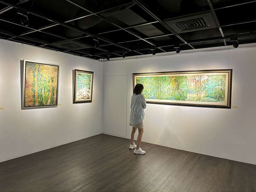文化藝廊「劉恆勇油畫展」開展! 42件油畫作品盡顯山林景緻與層次邀民眾觀展