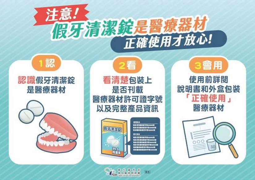 有請長輩!正確使用假牙清潔錠