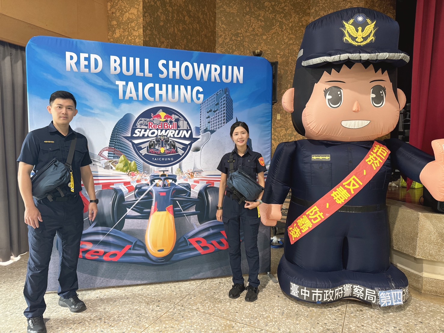 備戰迎接Red Bull Showrun Taichung 中市警局獨創限量勤務關懷補給包超吸睛