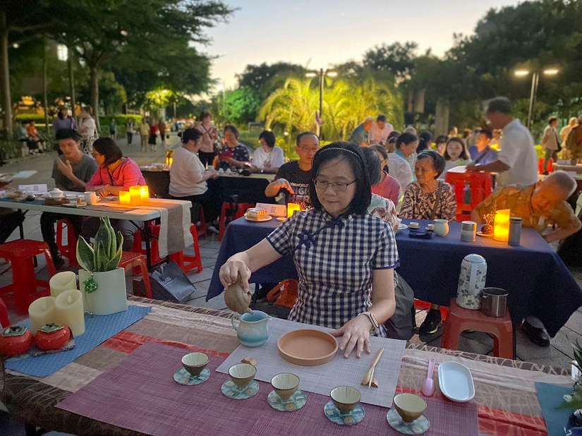 但願無煙味 人長久 共嬋娟 北大千人淨零排碳茶禪賞月