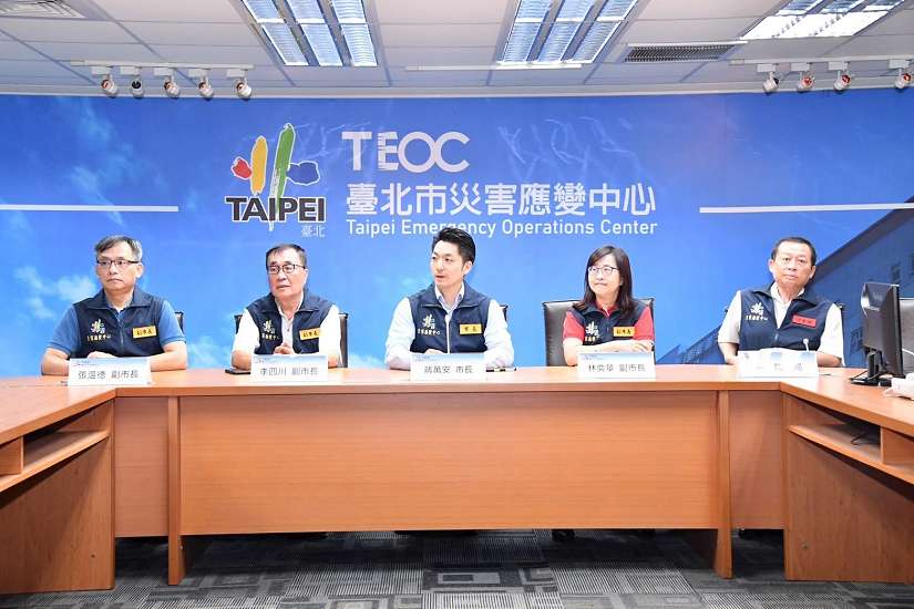 山陀兒颱風估今登陸 蔣萬安：北市府全力守護市民安全並啟動各項應變措施