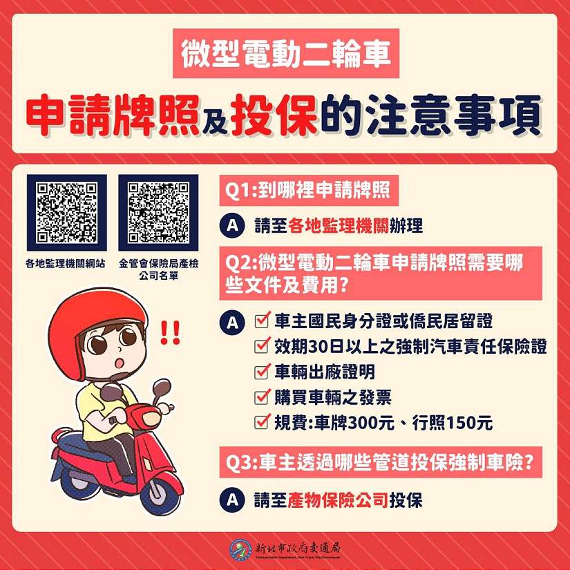 微型電動二輪車車主注意!11月29日前掛牌才能上路