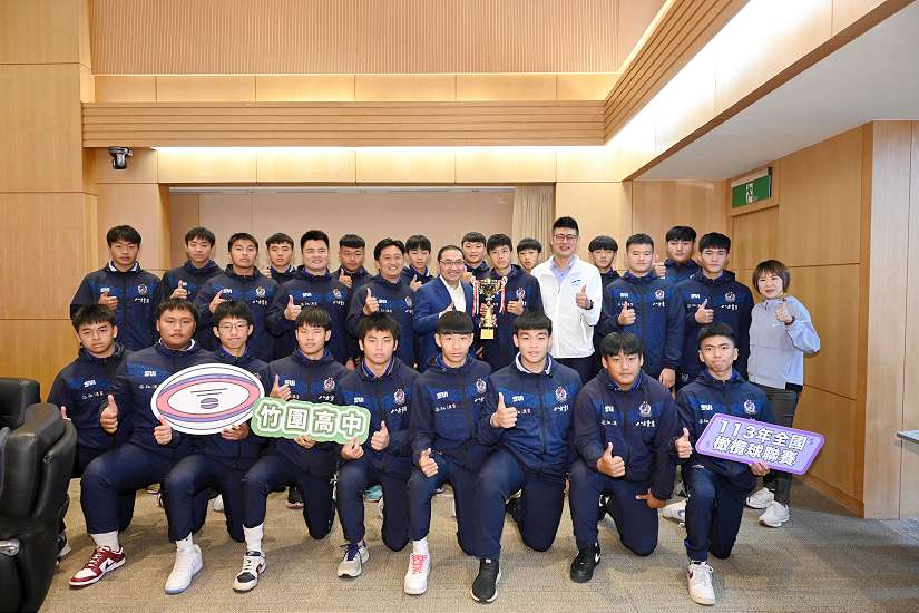 打敗宿敵黑衫軍！新北竹圍高中奪113年全國橄欖球聯賽冠軍