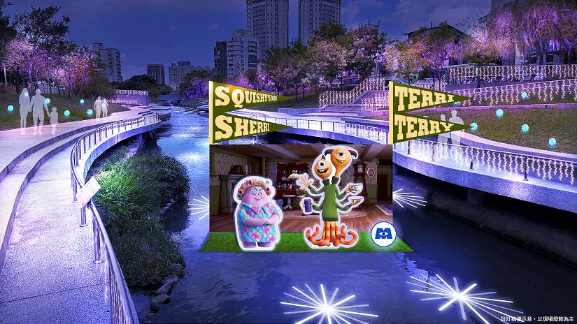 耶誕來電!2024台中耶誕嘉年華 怪獸電力公司造型燈飾降臨