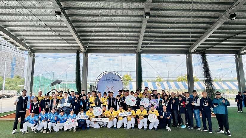 「台中棒球之都」續扎根 崇德棒球場附屬室內投打場啟用!