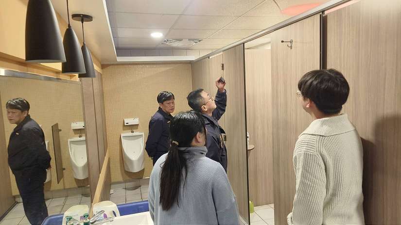 加強反針孔偷拍偵測 基警保障同仁及民眾安全隱私