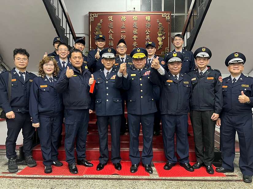文山第一分局於春節前夕與民防大隊長 慰問基層員警及協勤民力