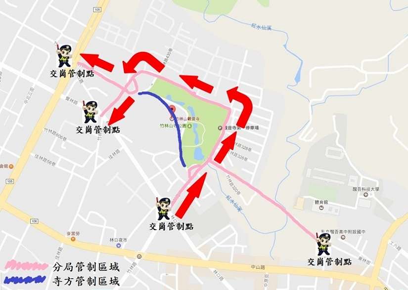 確保交通順暢過新年　林口警分局多管齊下維護春節交通