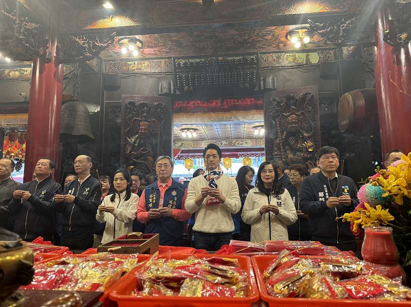 大年初五開工走春 蔣萬安祈求臺北市四時無災、財源廣進