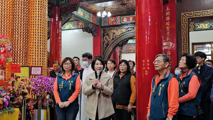 迎天公生 縣長周春米參拜玉皇宮 祈福國泰民安 風調雨順