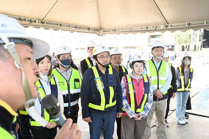 視察中和秀朗橋北側區段徵收開發工程進度　侯友宜：完工後將提高居民的生活品質
