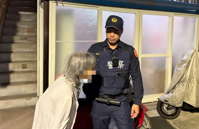 雪中送炭／氣溫驟降，失智嬤寒風受凍，大同暖警護送返家