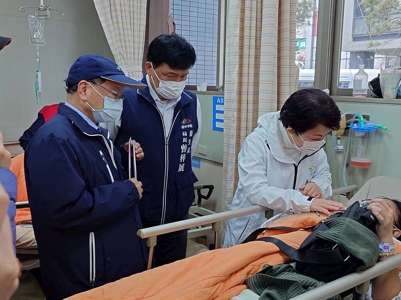 新光三越氣爆釀傷亡 澳門1家今搭機返澳 中市府關懷機制不間斷
