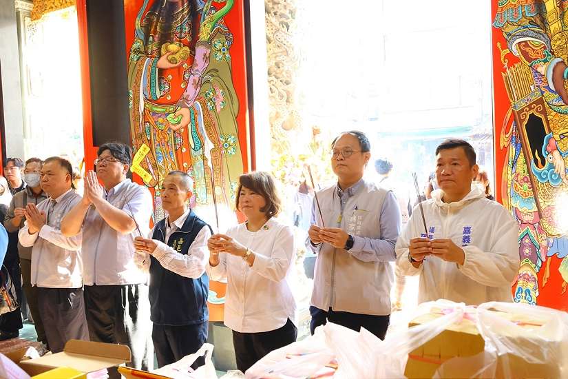 二月初二「龍抬頭」參拜土地公 黃敏惠市長祈求嘉義市經濟再創高峰