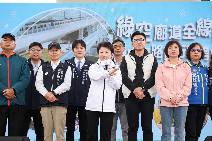全台中市最長自行車道「綠空廊道」全線通車!潭子74號橋下自行車跨橋工程完工