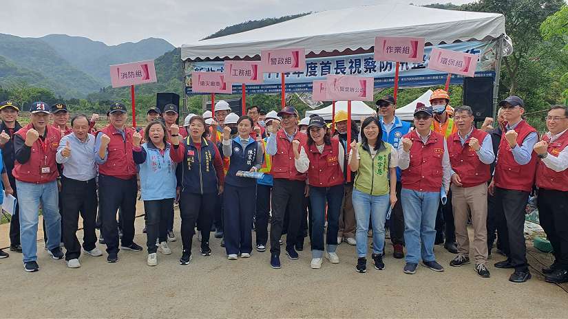 「防災行動治理 防汛視察出發」
