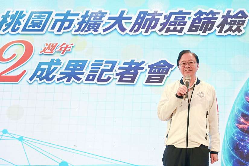 桃市府擴大肺癌篩檢2週年檢測逾4萬例 張市長:結合AI建立肺篩防線