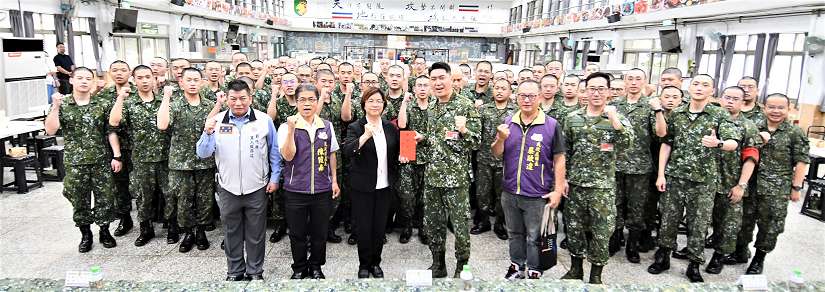 台中成功嶺營區探視彰化子弟兵 盼快樂當兵,平安退伍