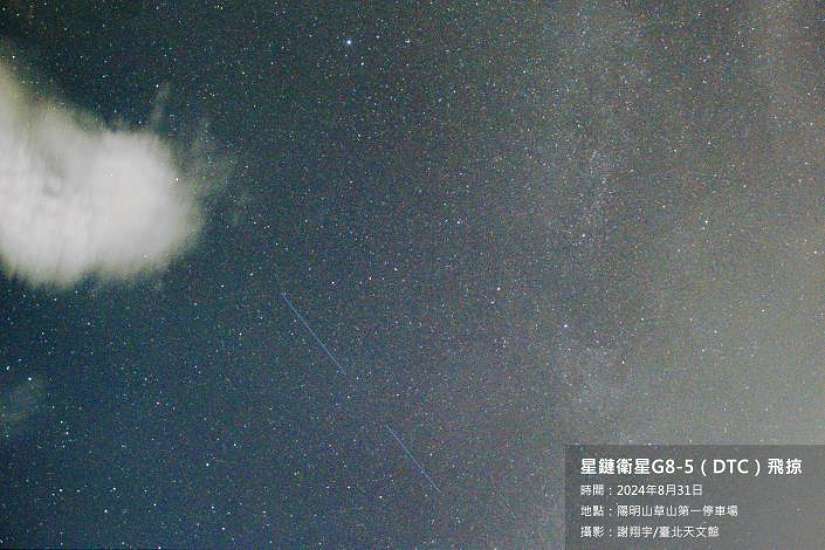 難得一見!周五、六傍晚,藍色星鏈將劃過臺灣夜空