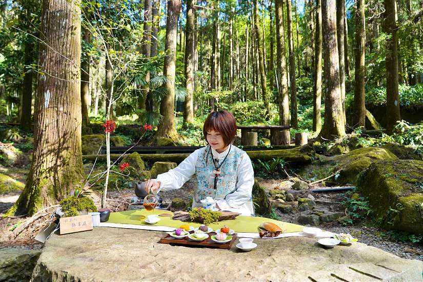 端午假期走進阿里山樂野部落，品茶、品咖啡、賞山景