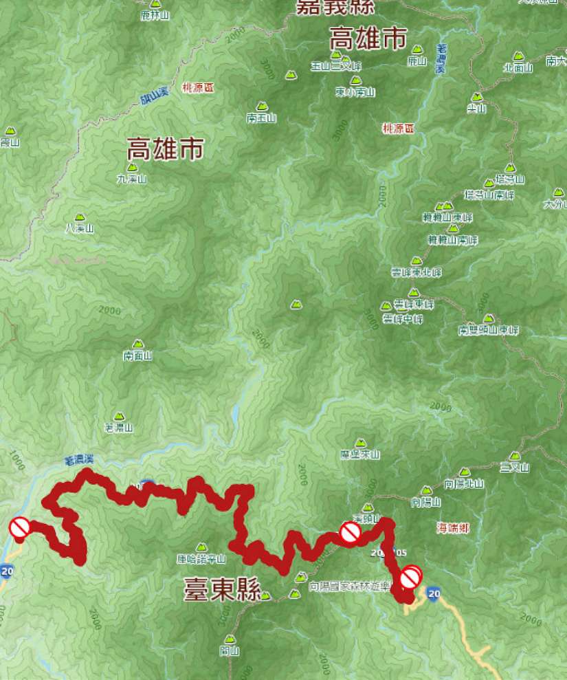 臺東縣海端鄉台20線149K+001至180K+675(向陽至霧鹿)路段，已於今日上午7時解除預警性封閉，恢復正常通行