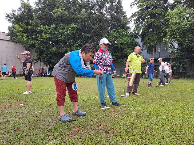 91歲阿祖也上場！全國老人金槌盃槌球賽 大里熱鬧開打