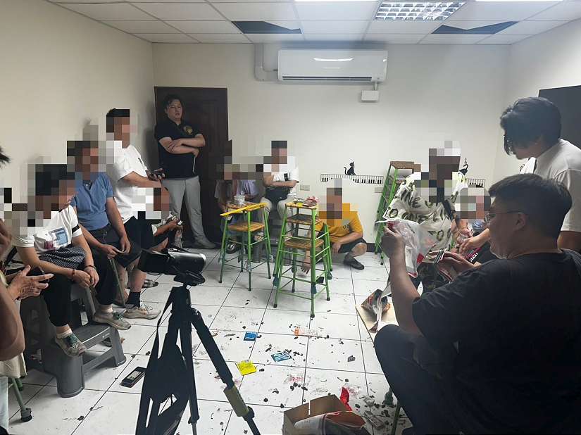 林口民宅藏賭場逮獲26人聚賭