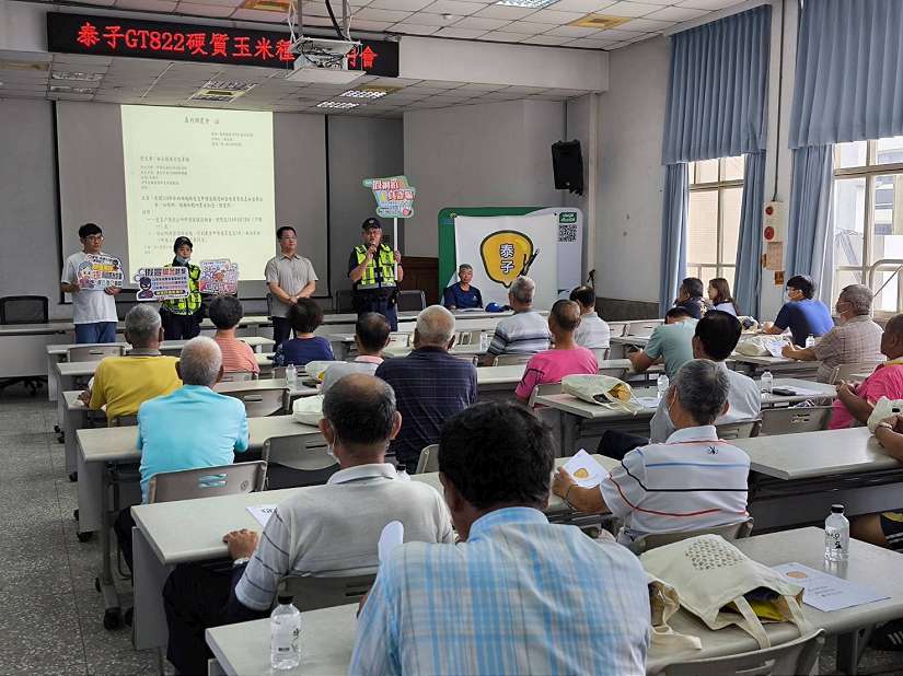 布袋警分局長履新即刻反詐宣導  守護農民血汗錢