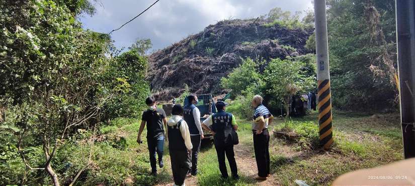 環管署查獲非法棄置廢樹枝 地主及清運業者全遭法辦