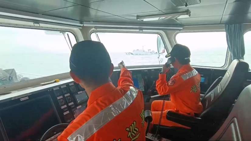 鳳凰颱風海警解除 中國海警接踵侵擾金門 海巡即時掌握派艇對應驅離