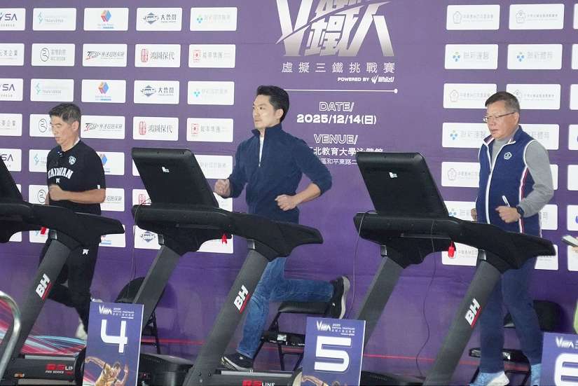 出席虛擬三鐵挑戰賽　蔣萬安：運動中心全面升級