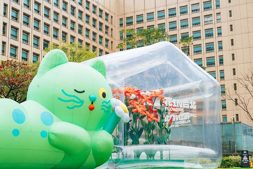 貓派看過來!花IN台北園丁「喵喵」 萌翻北市府！  攜手藝術家打造「春之幻境溫室」 拍照打卡抽好禮
