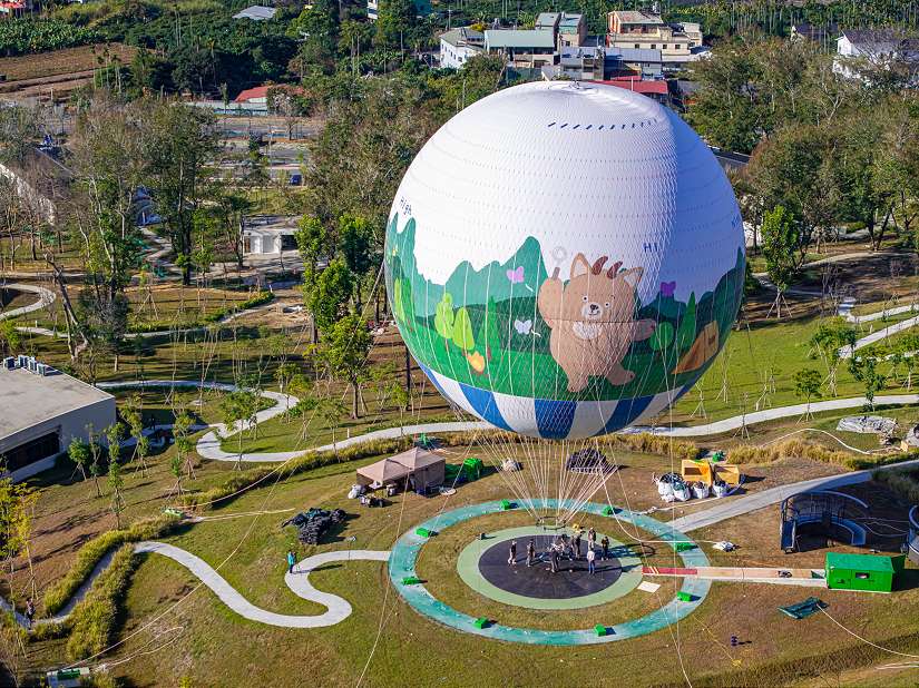 九九峰氦氣球組裝完成　外型29日搶先曝光