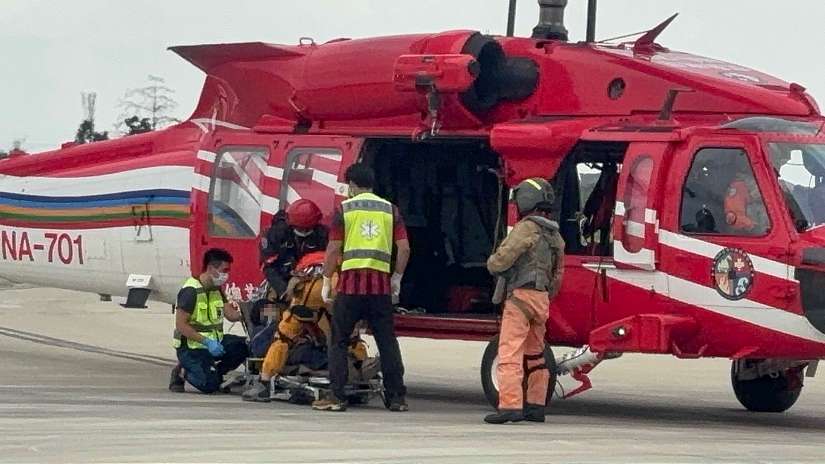 南來北往接力賽！台東消防、空勤總隊「一機救二人」展現神調度