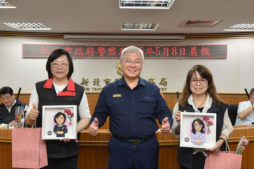 「溫柔落在指尖，傳遞最真的心意」-新北警舉辦母親節活動 致意警察媽媽辛勞