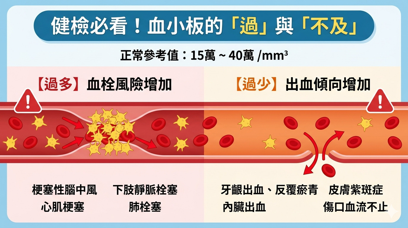 健檢驚見血小板超標？帶你初步認識「血小板增多症」